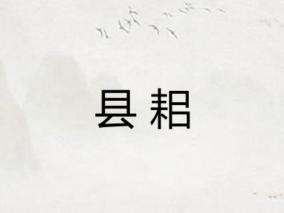 县耜