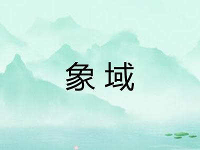 象域