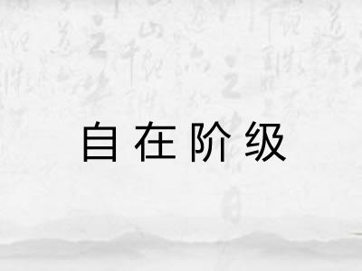 自在阶级