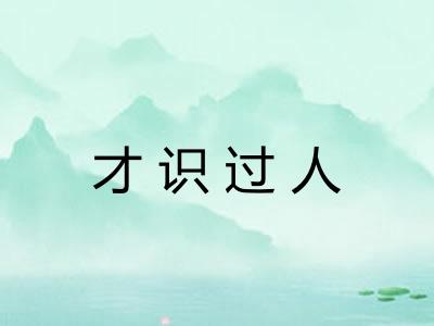 才识过人