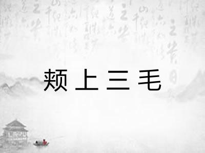 颊上三毛