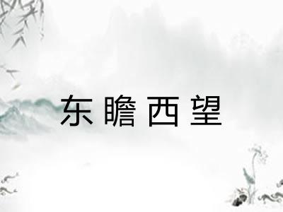 东瞻西望