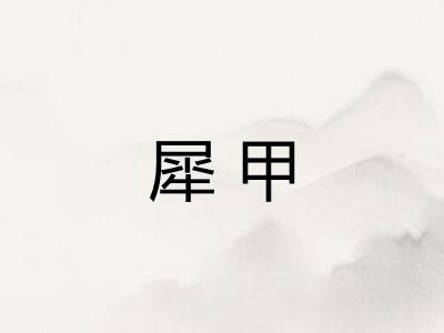 犀甲